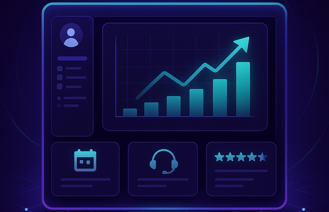 AI dashboard abstract